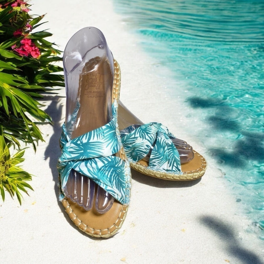 Jellypop Cruz Shoes Los Angeles Women's size 7.5M Palm Frond Twist Espadrilles